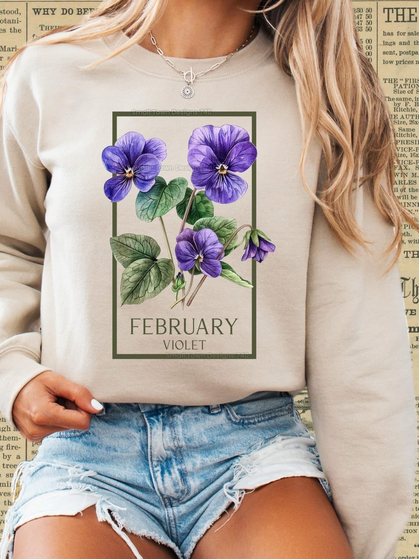 Birth flower crewneck