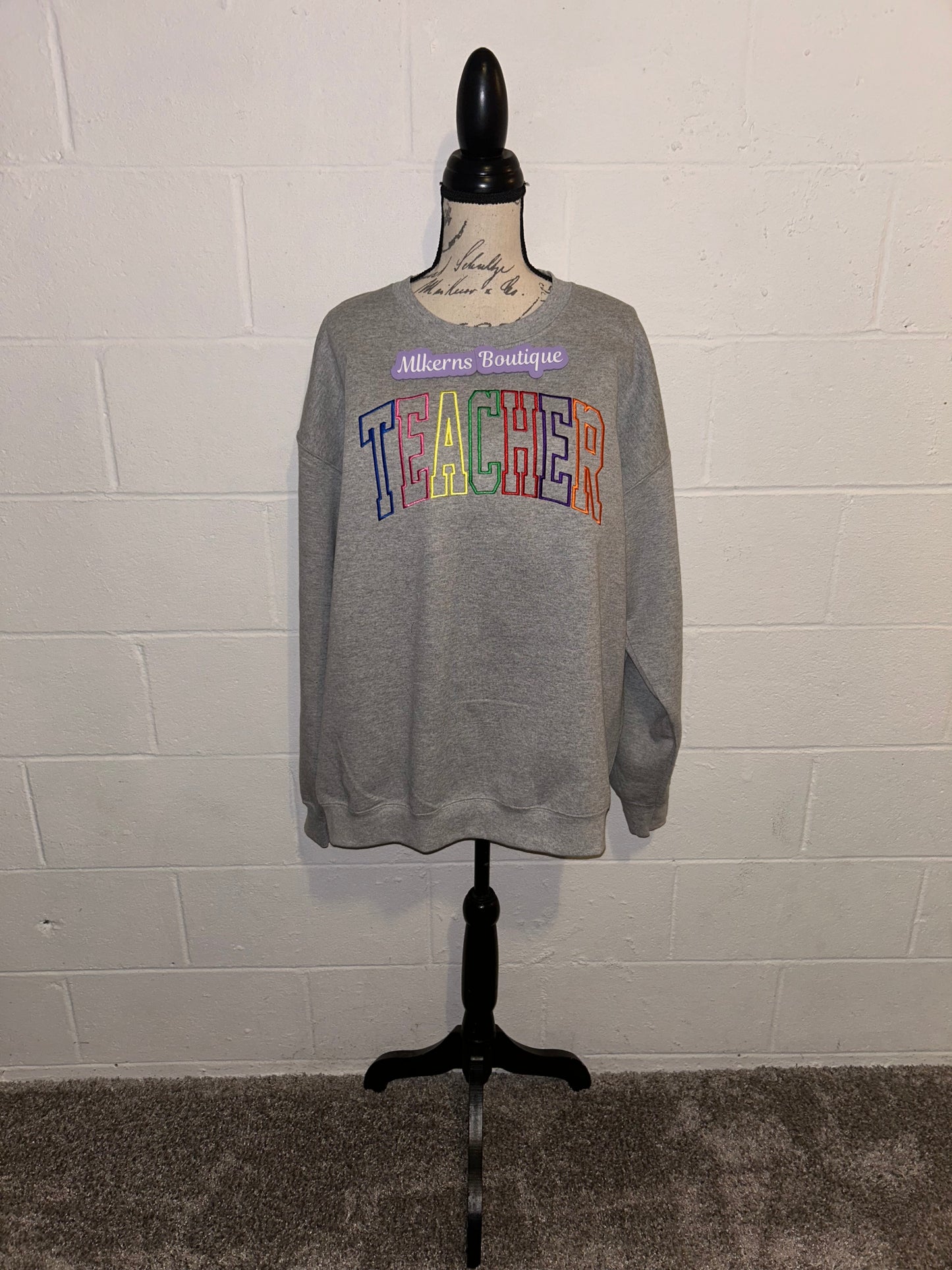 Personalized teacher sweatshirt