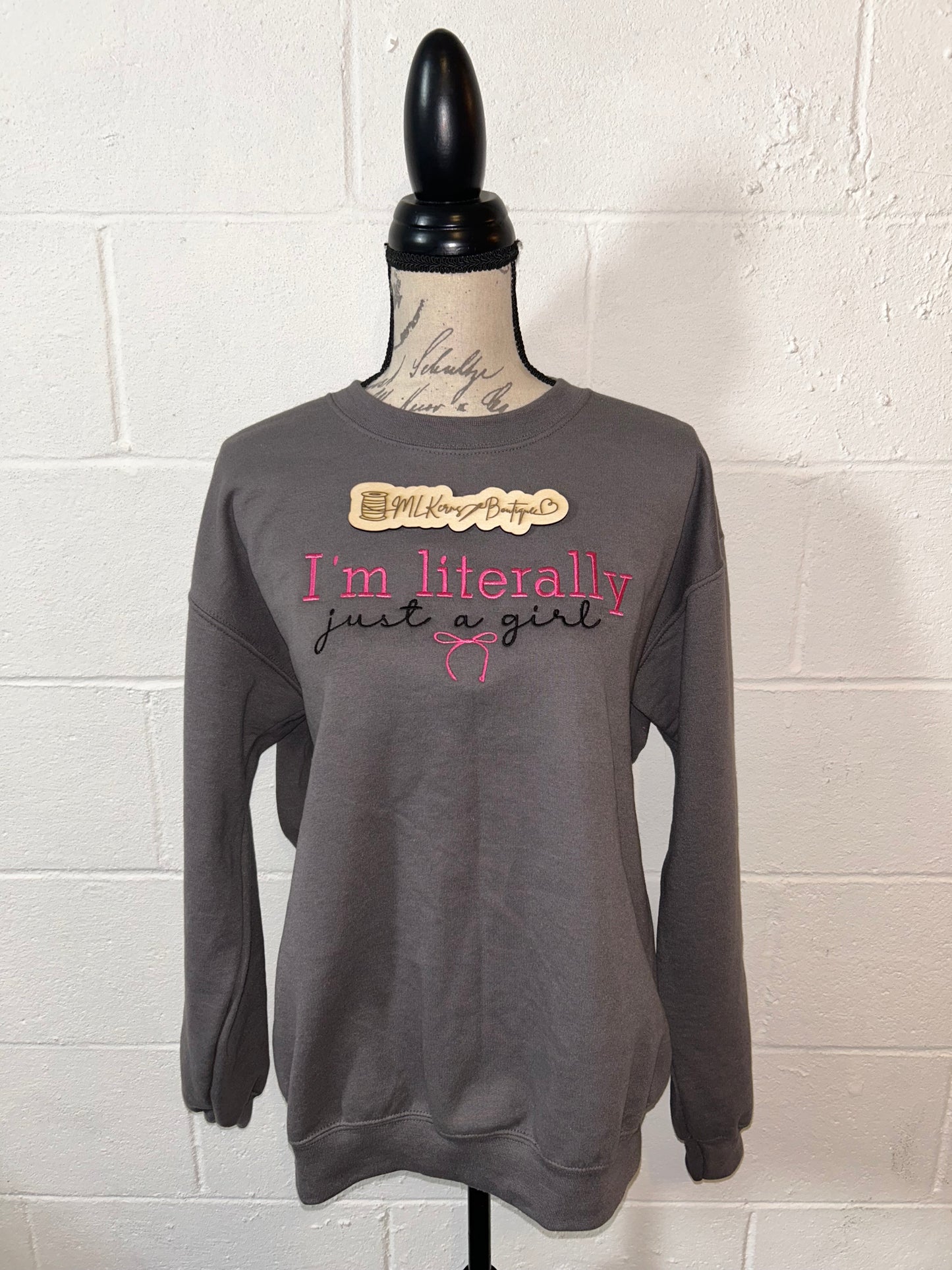 Just a girl crewneck