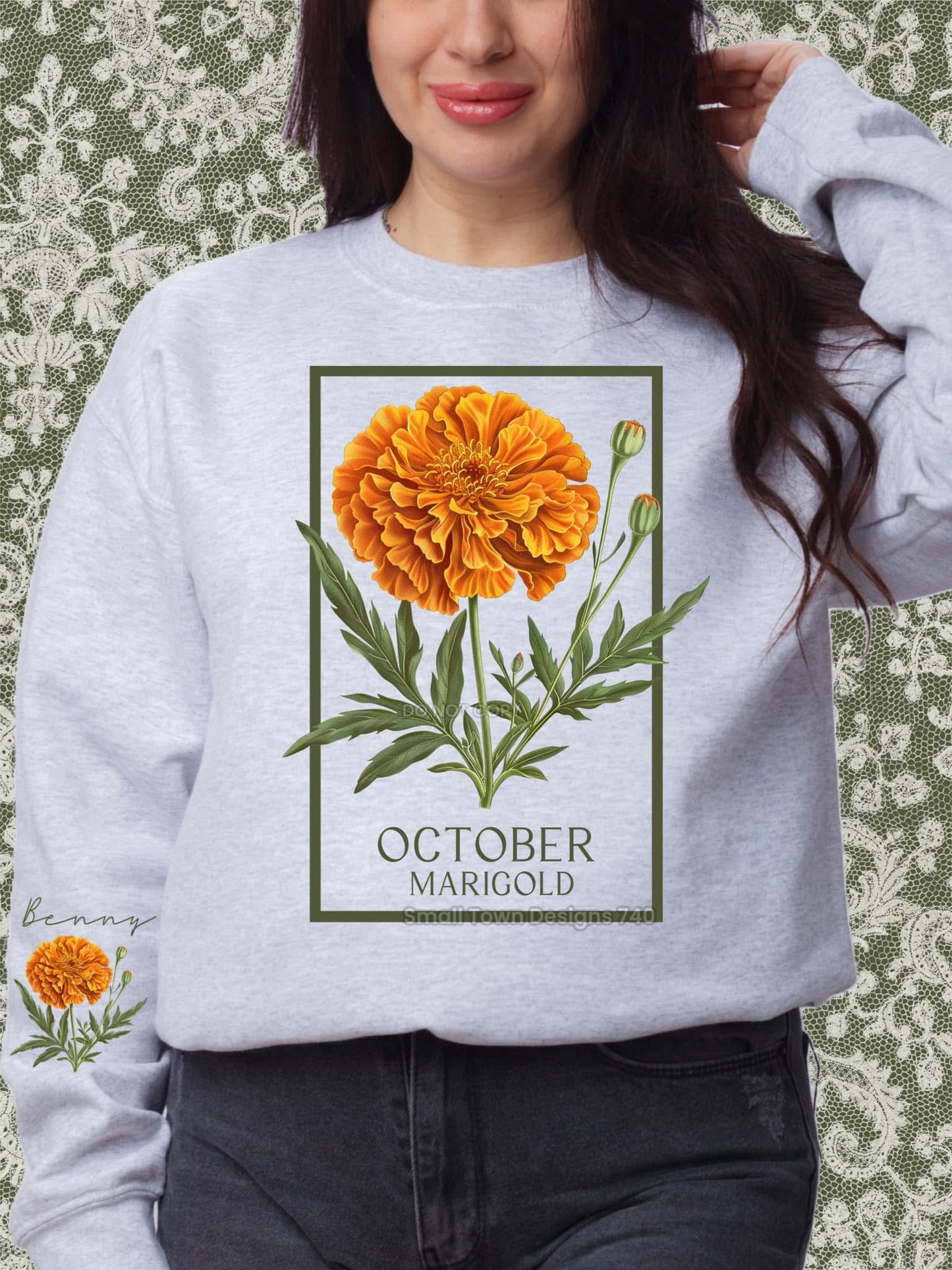 Birth flower crewneck
