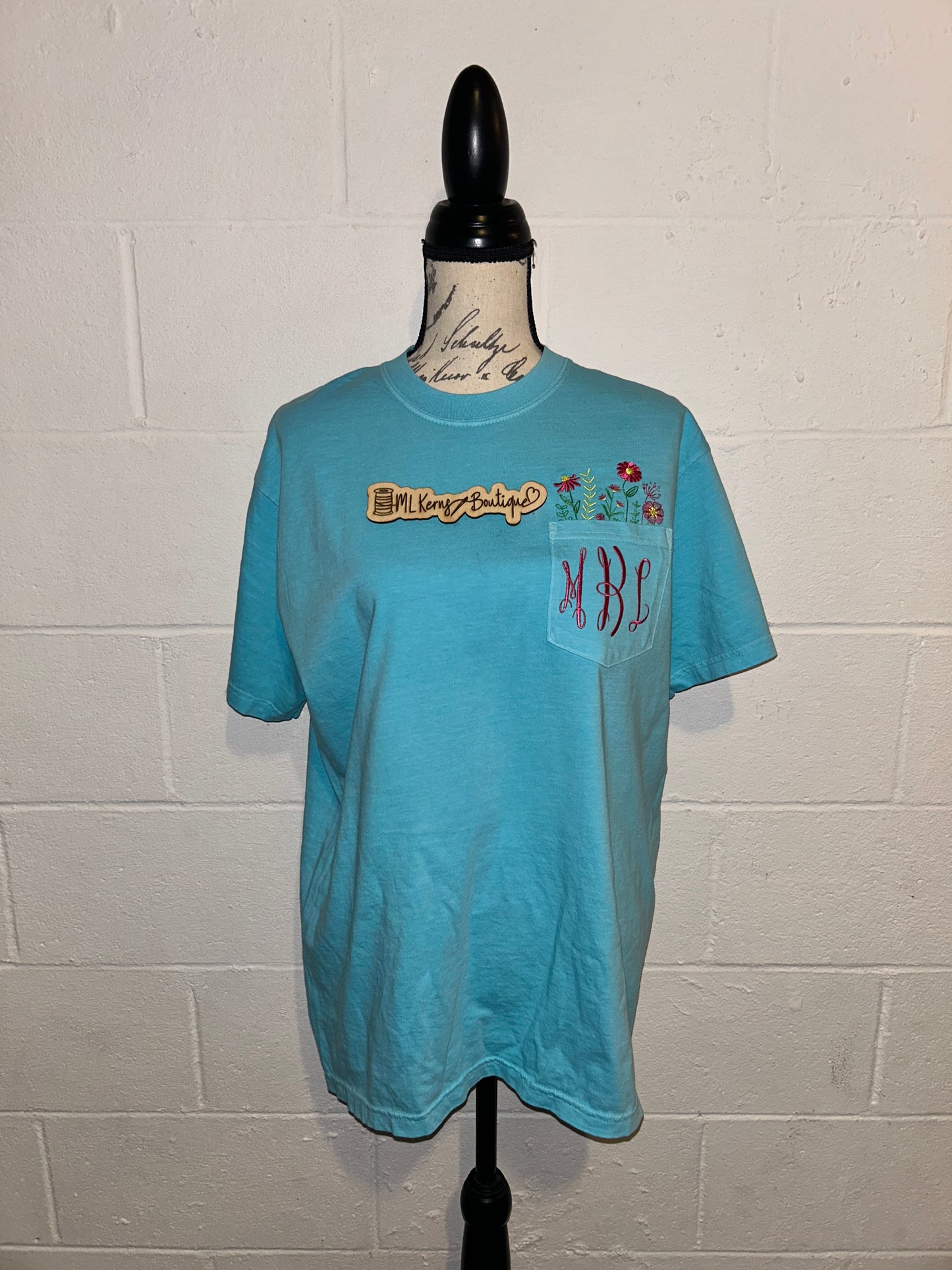 Monogram Flower Pocket T-Shirt