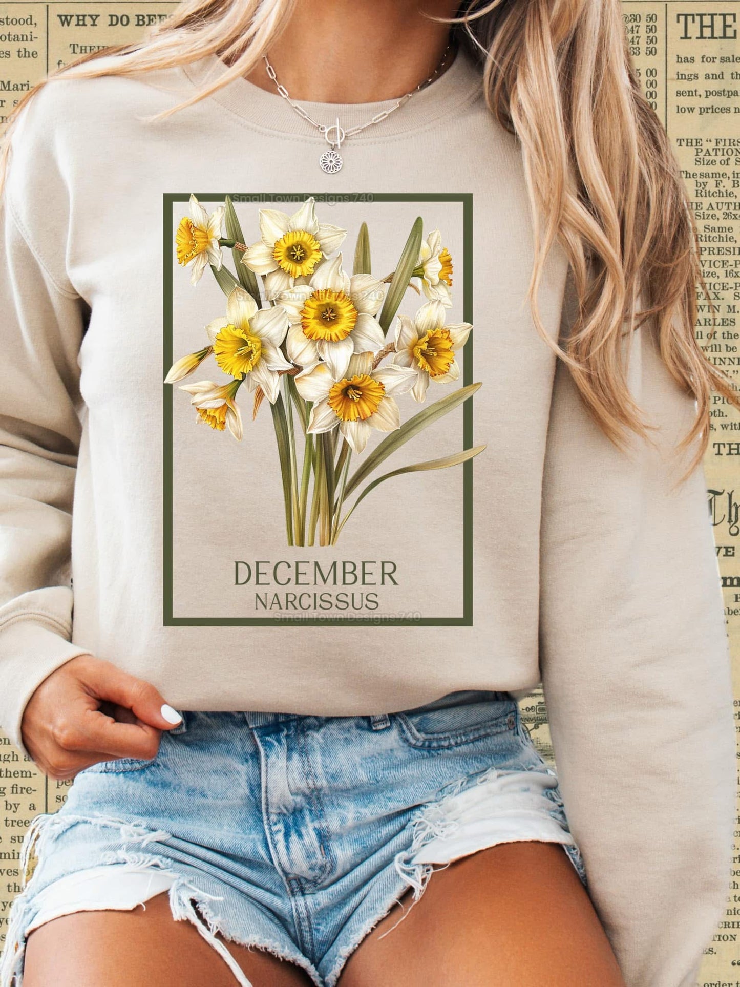 Birth flower crewneck