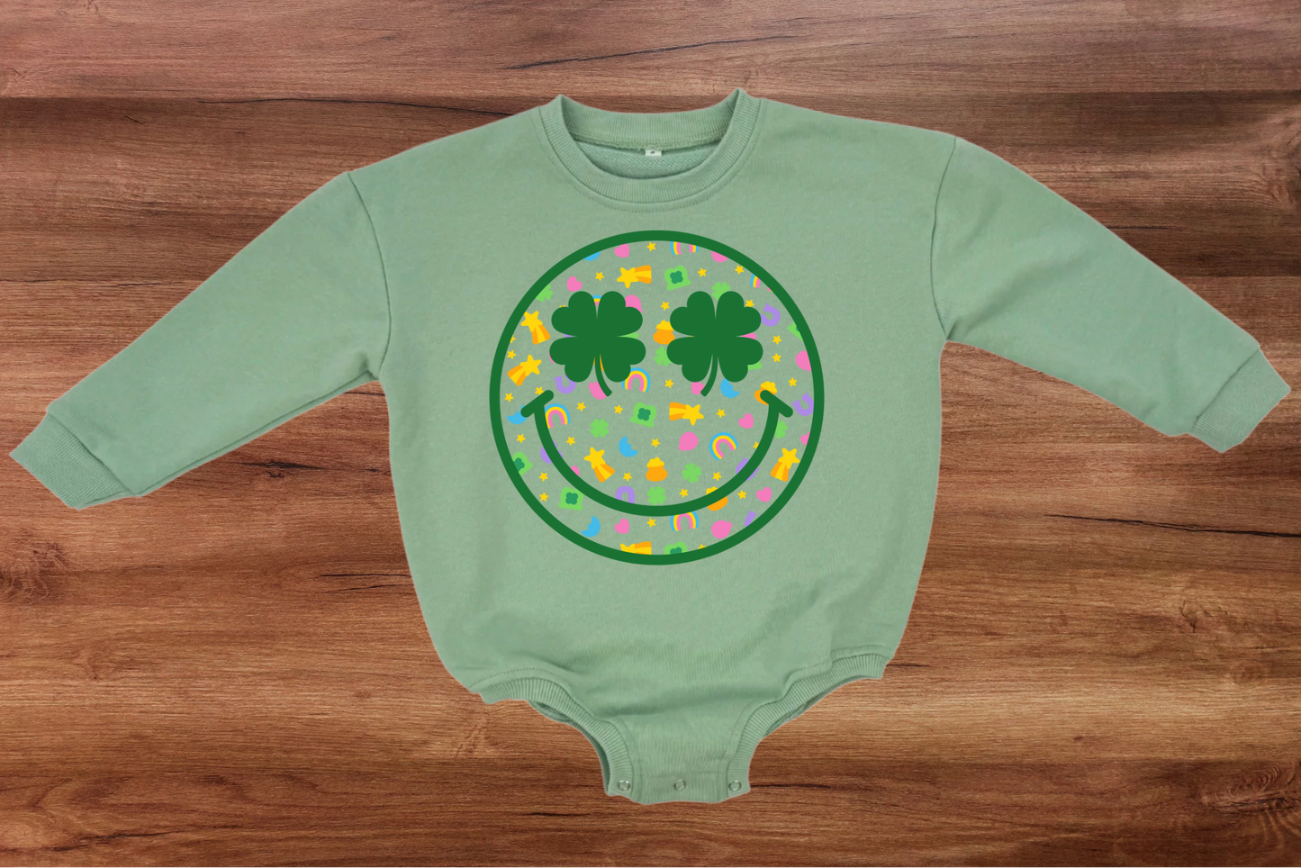 Lucky Charm Sweatshirt Bubble Romper