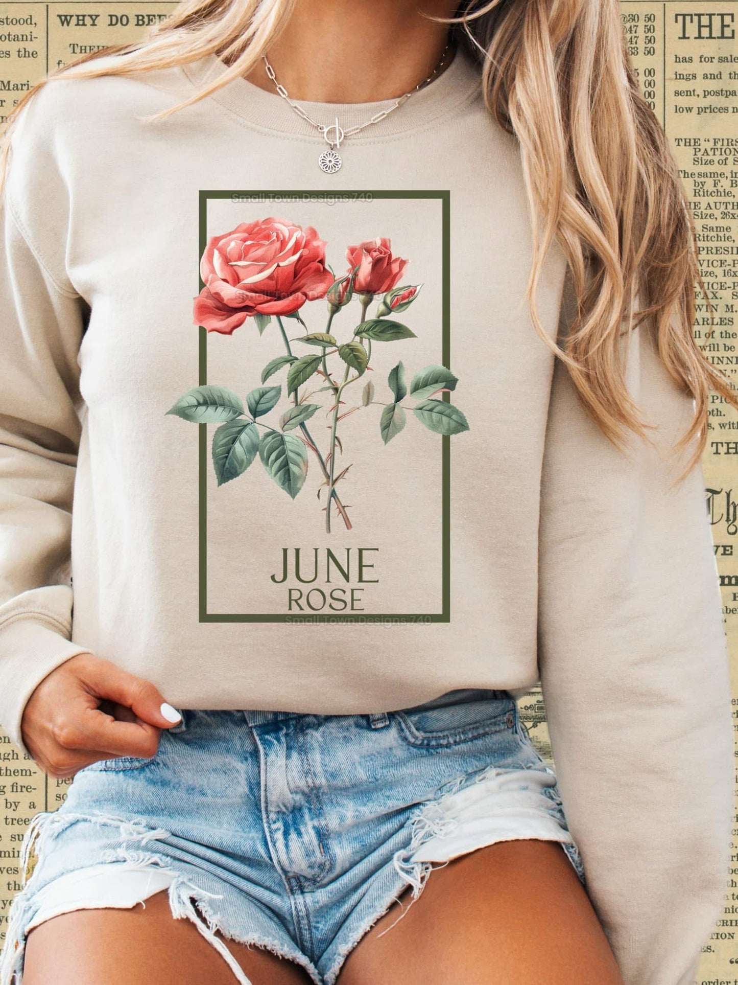 Birth flower crewneck
