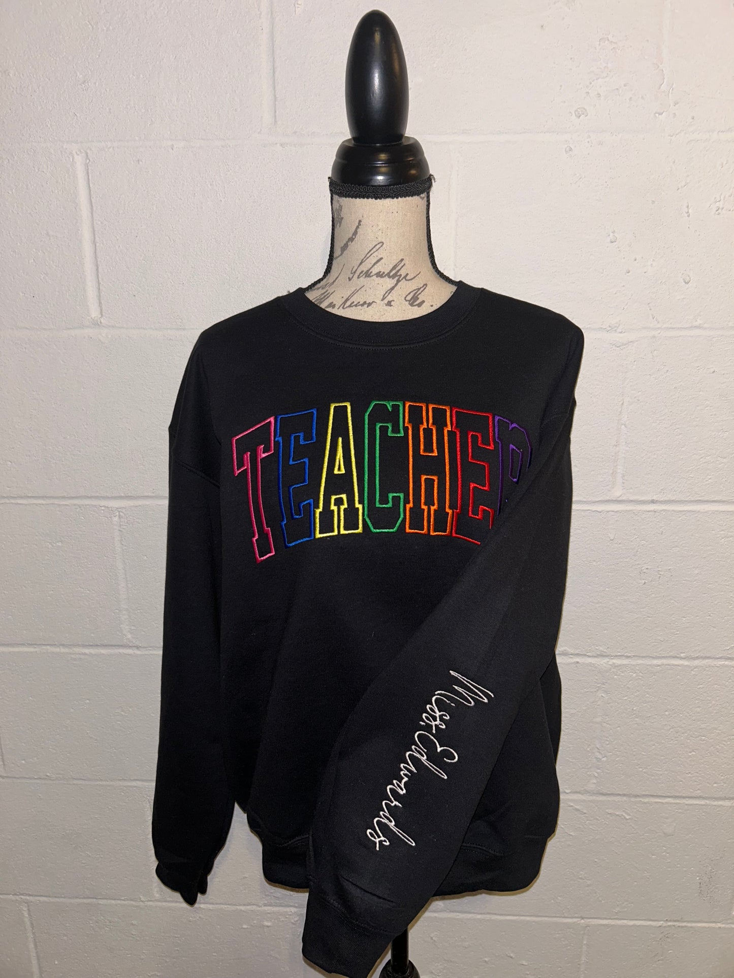 Personalized teacher sweatshirt