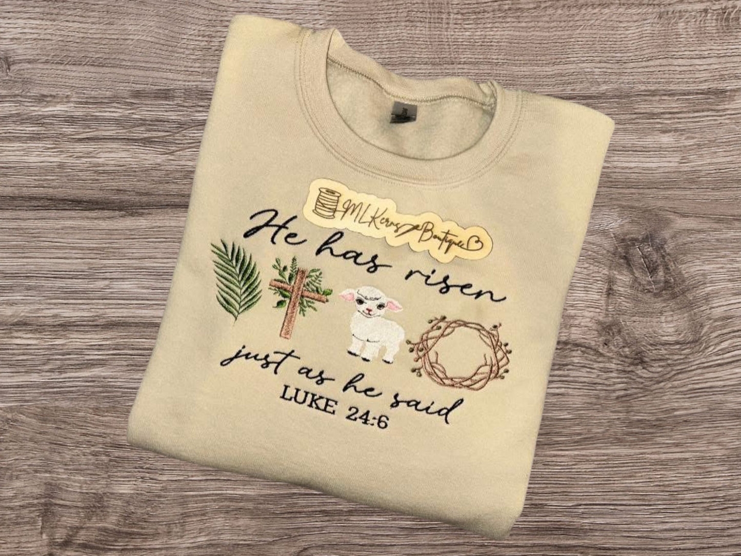 He is risen crewneck