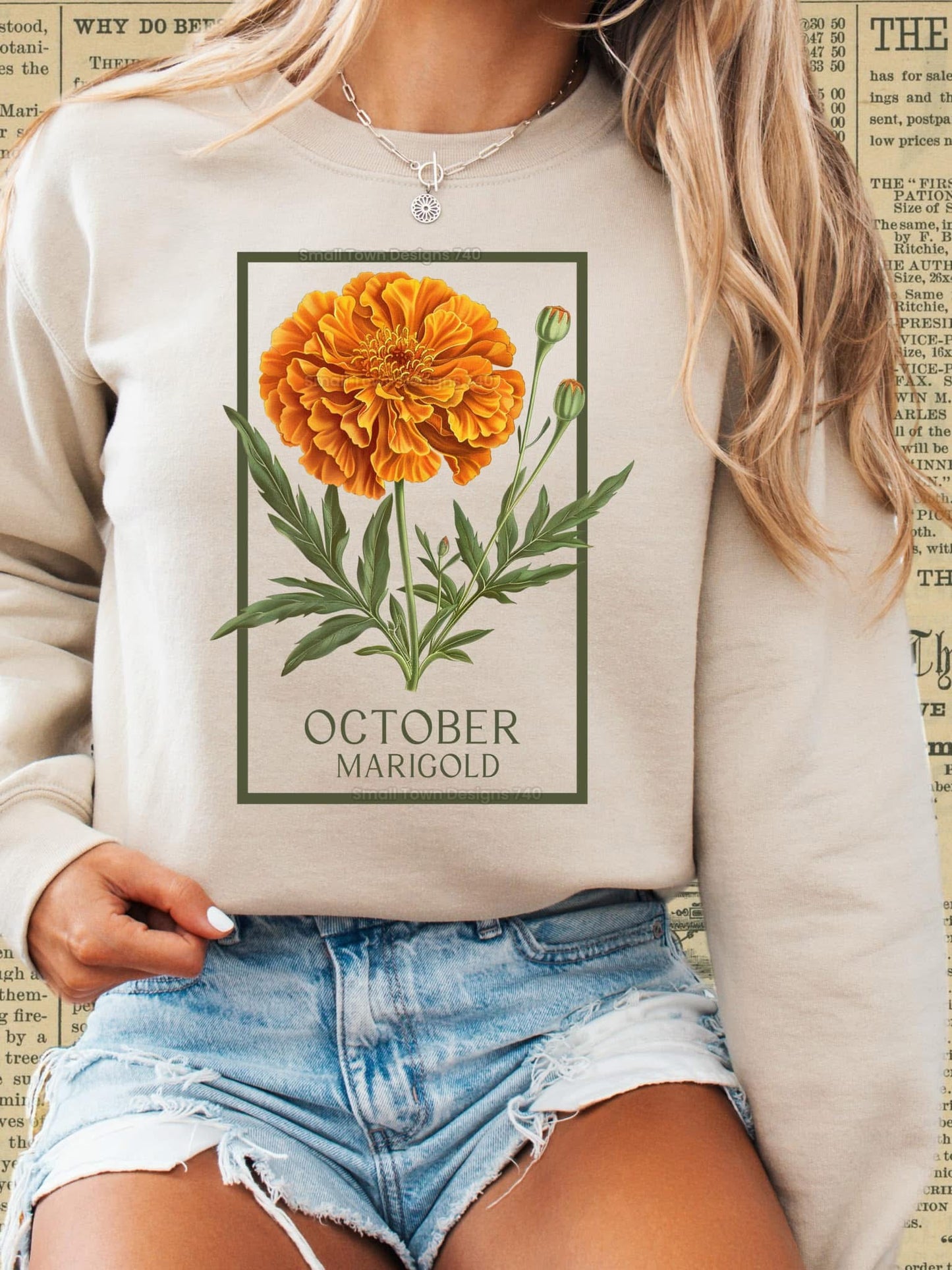 Birth flower crewneck