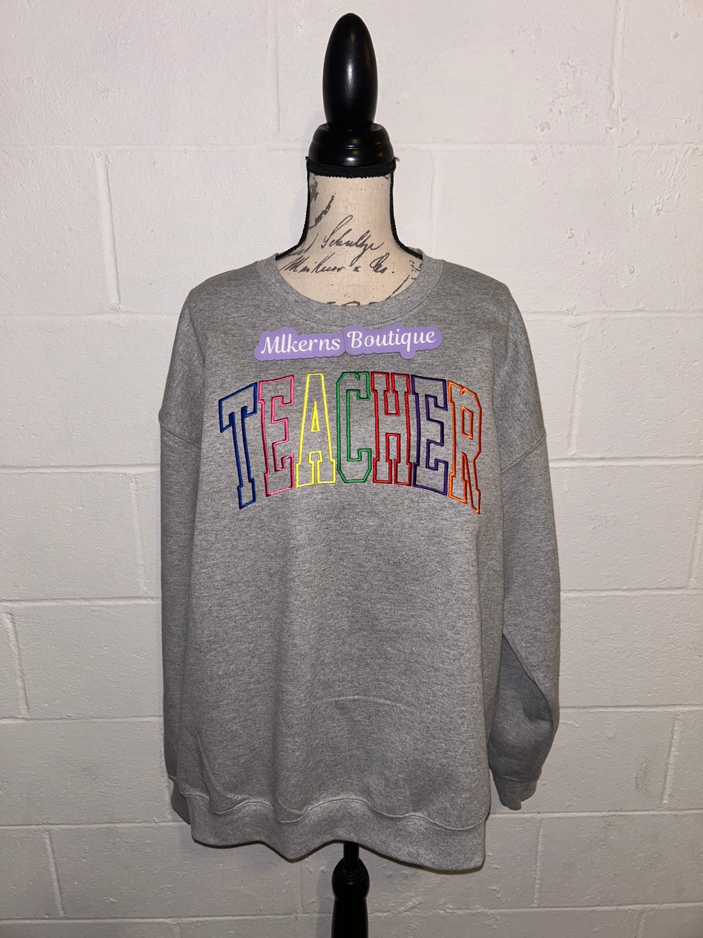 Personalized teacher sweatshirt