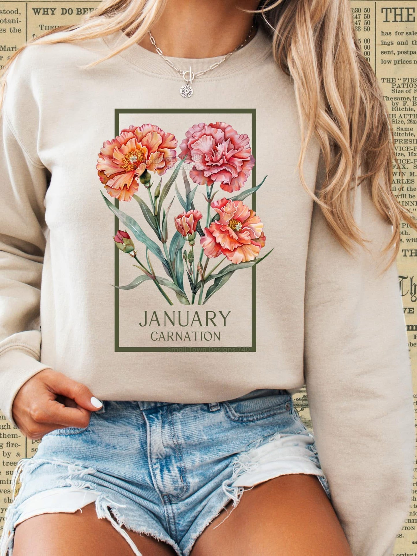 Birth flower crewneck