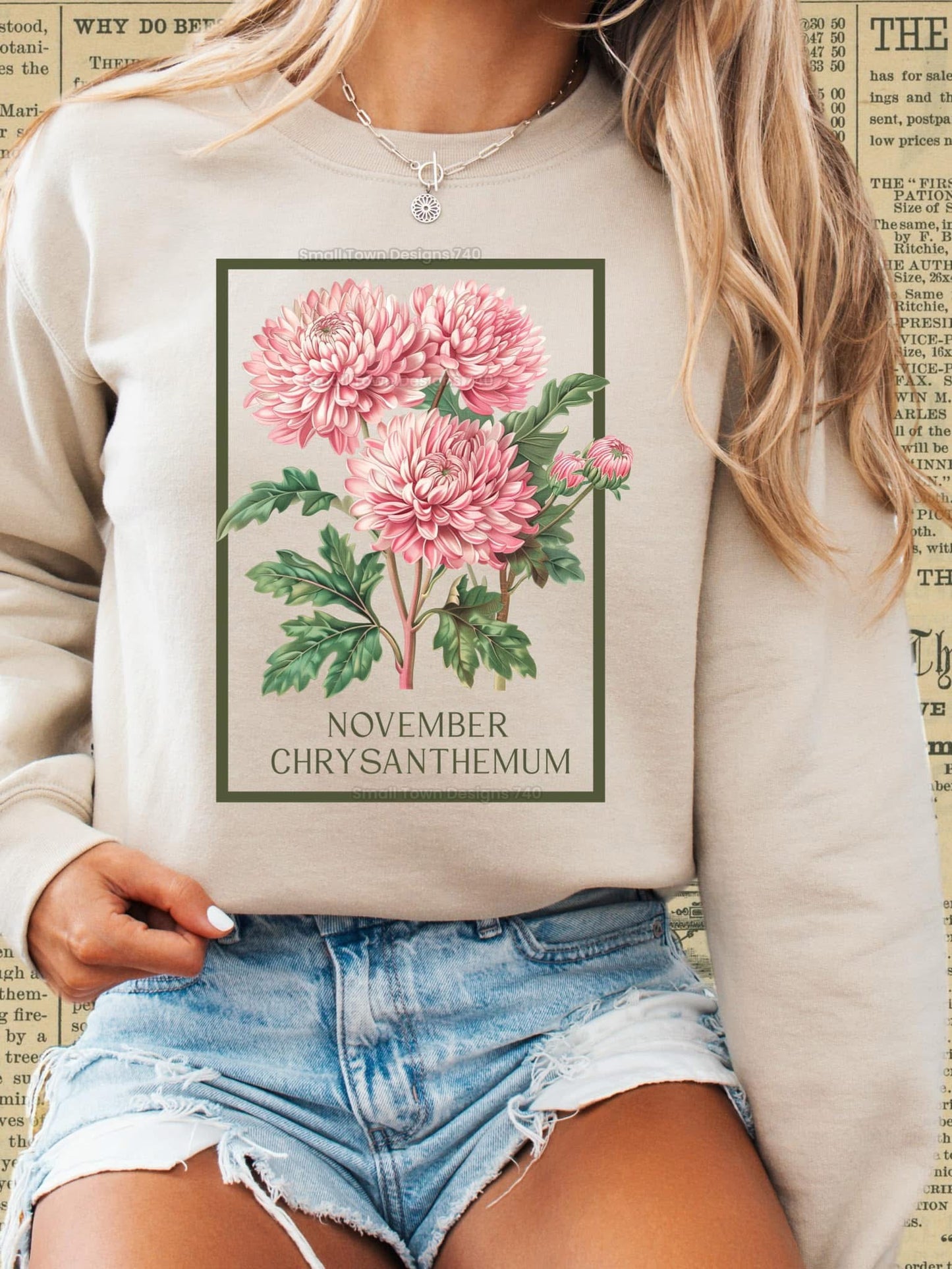Birth flower crewneck
