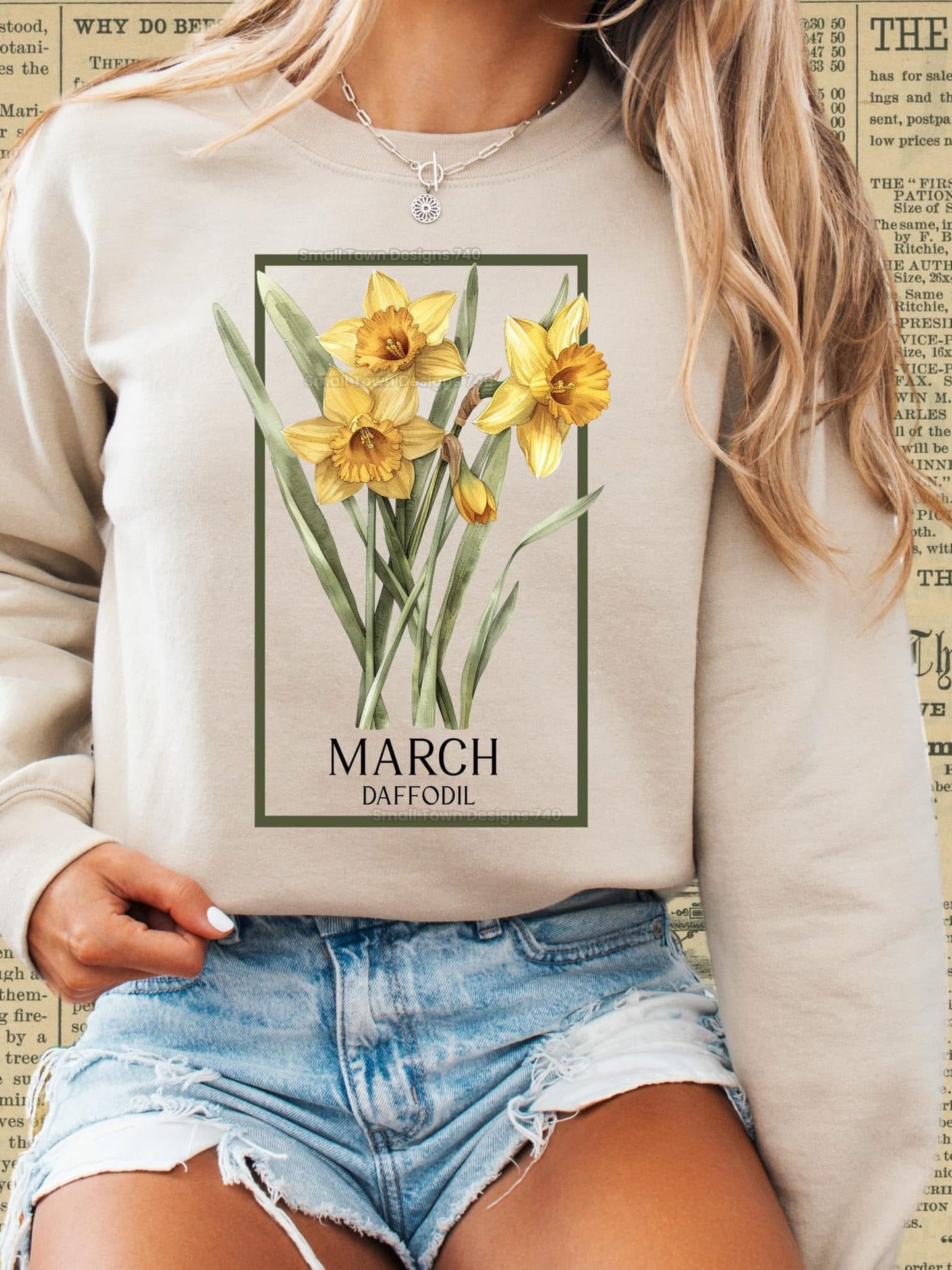 Birth flower crewneck