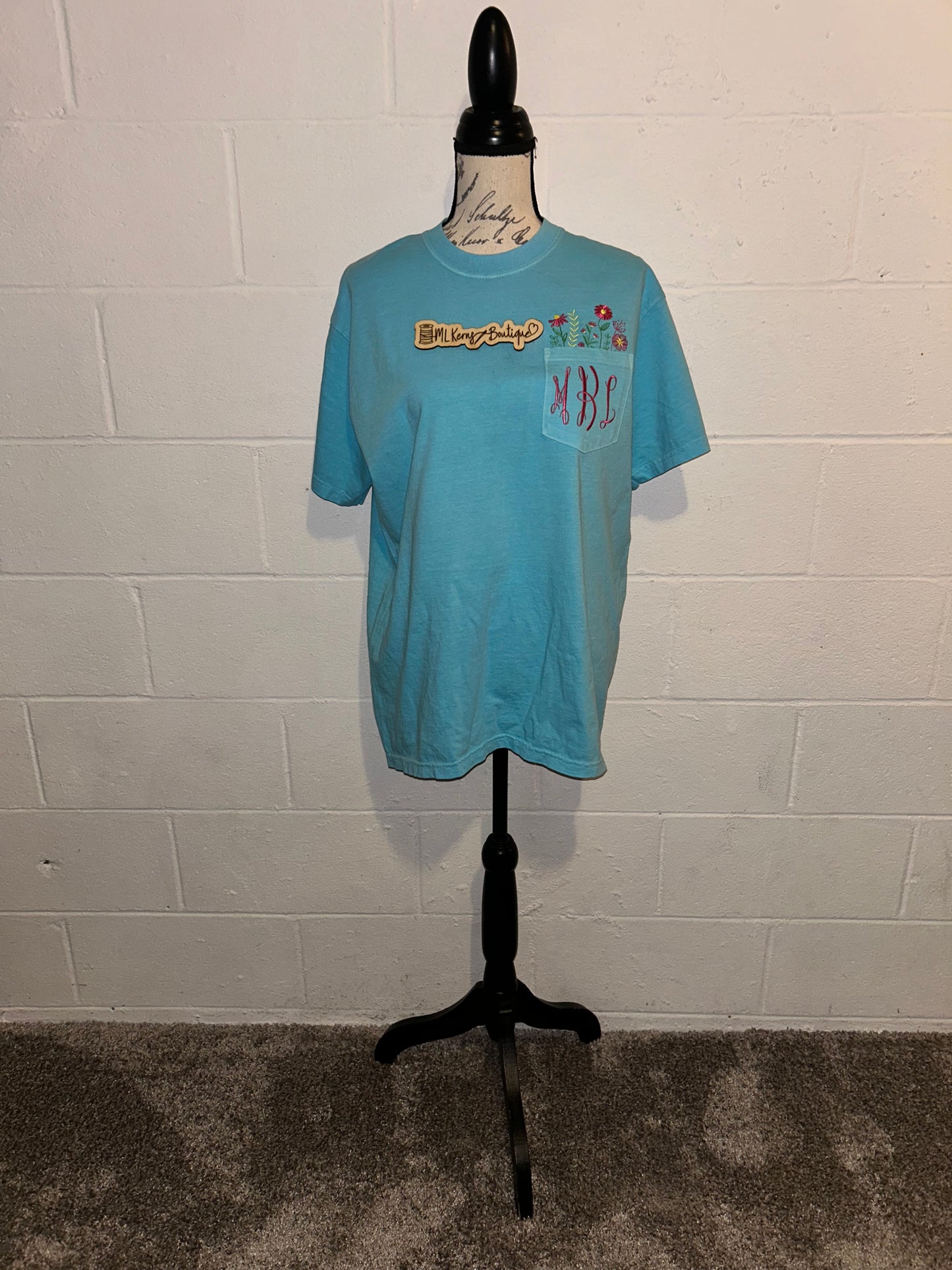 Monogram Flower Pocket T-Shirt