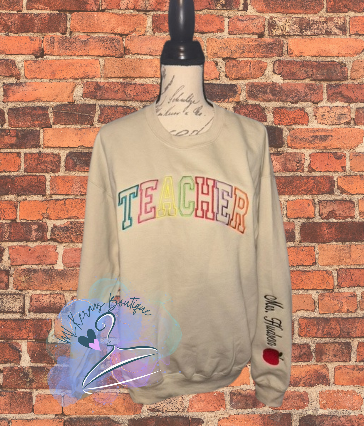 Personalized teacher sweatshirt