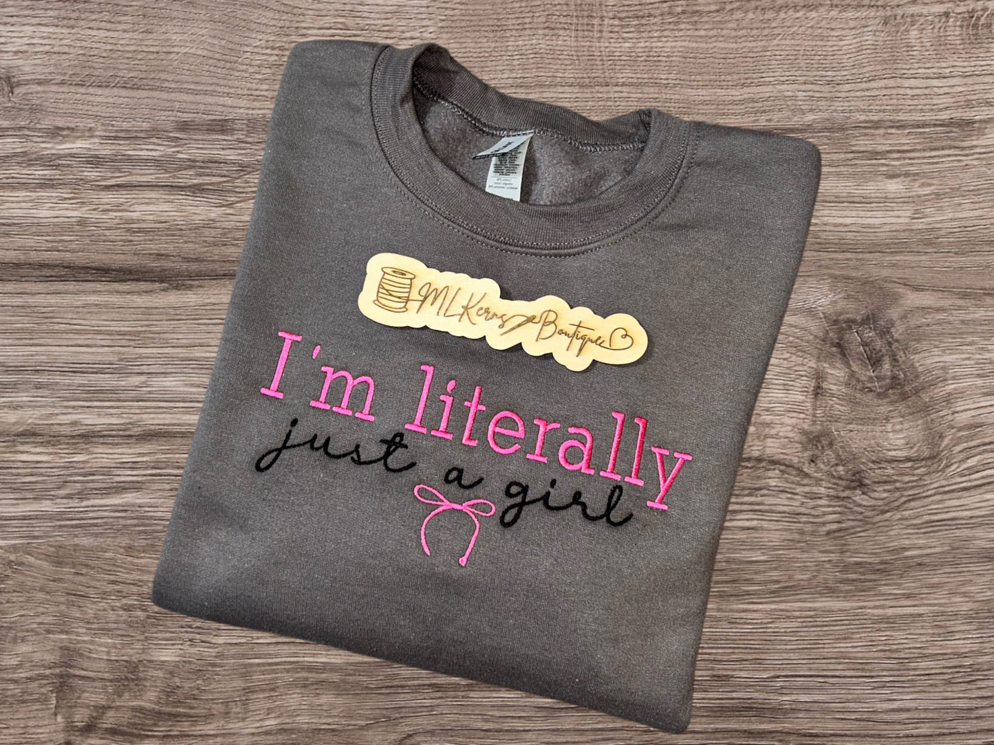 Just a girl crewneck