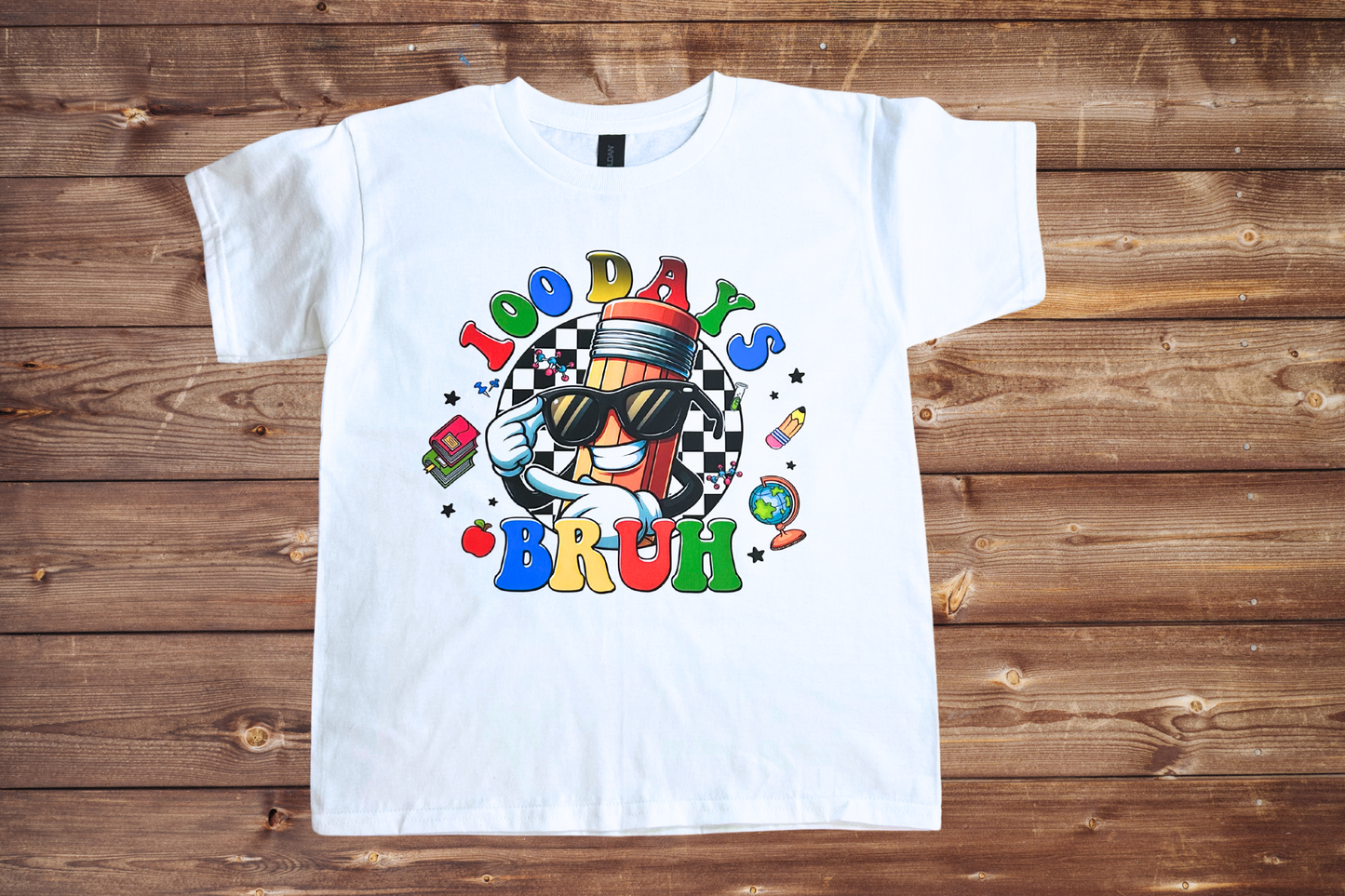 100 days bruh youth t shirt