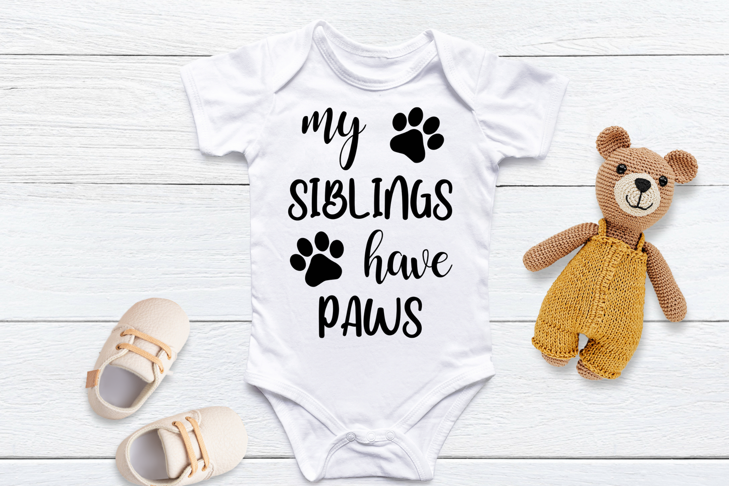 My Siblings Have Paws Onesie