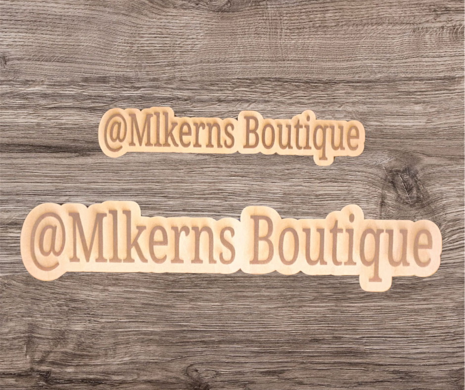 Wood watermark sign