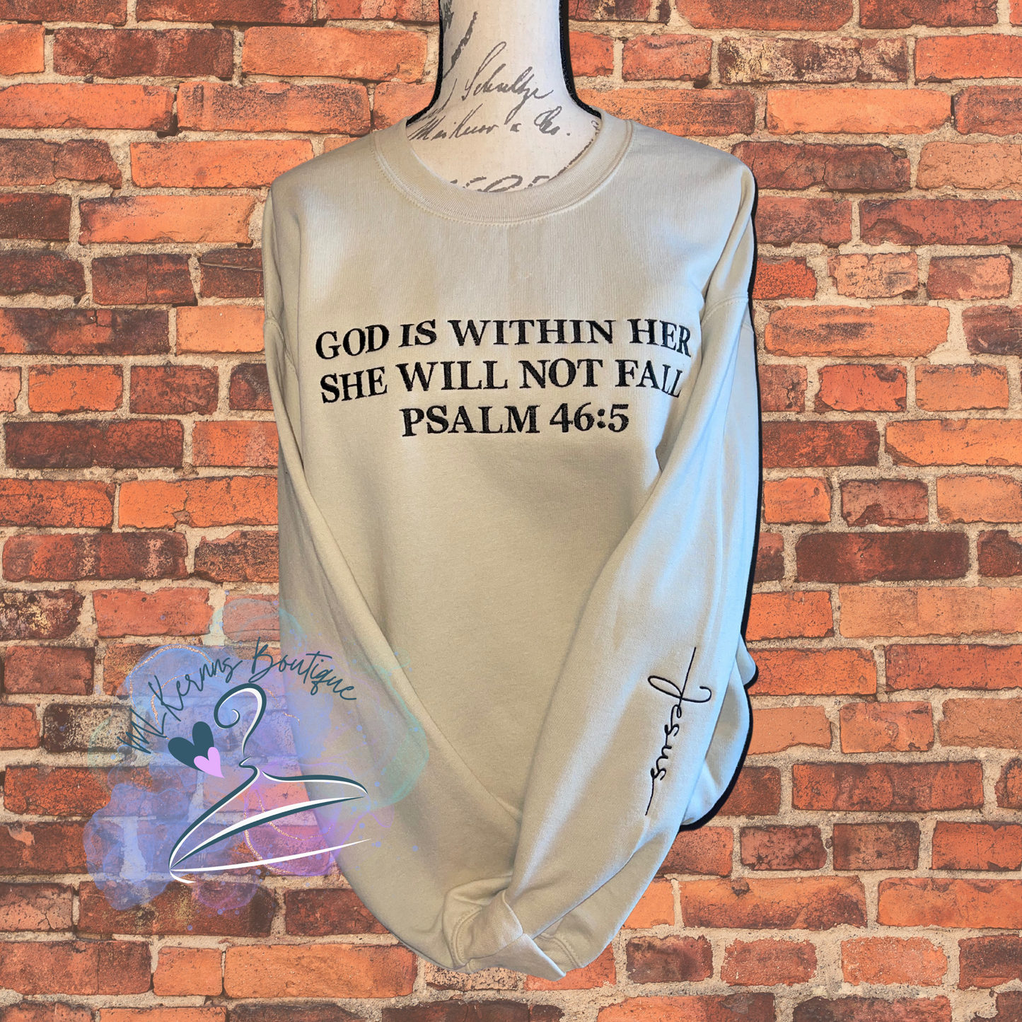 God is within her crewneck