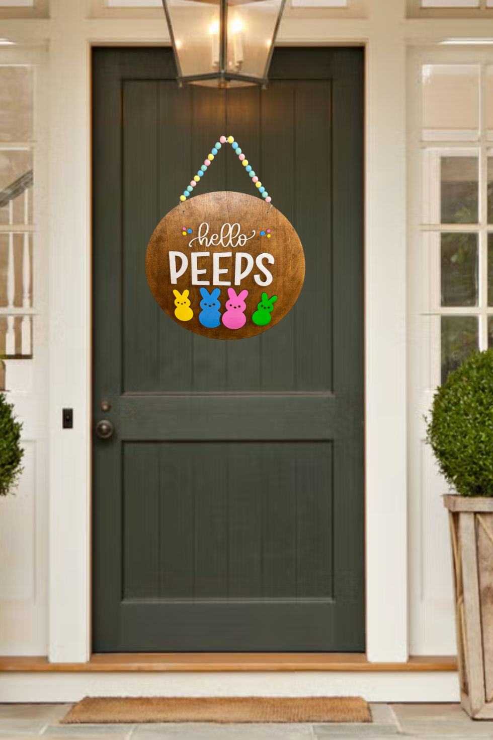 Hello Peeps Door Sign