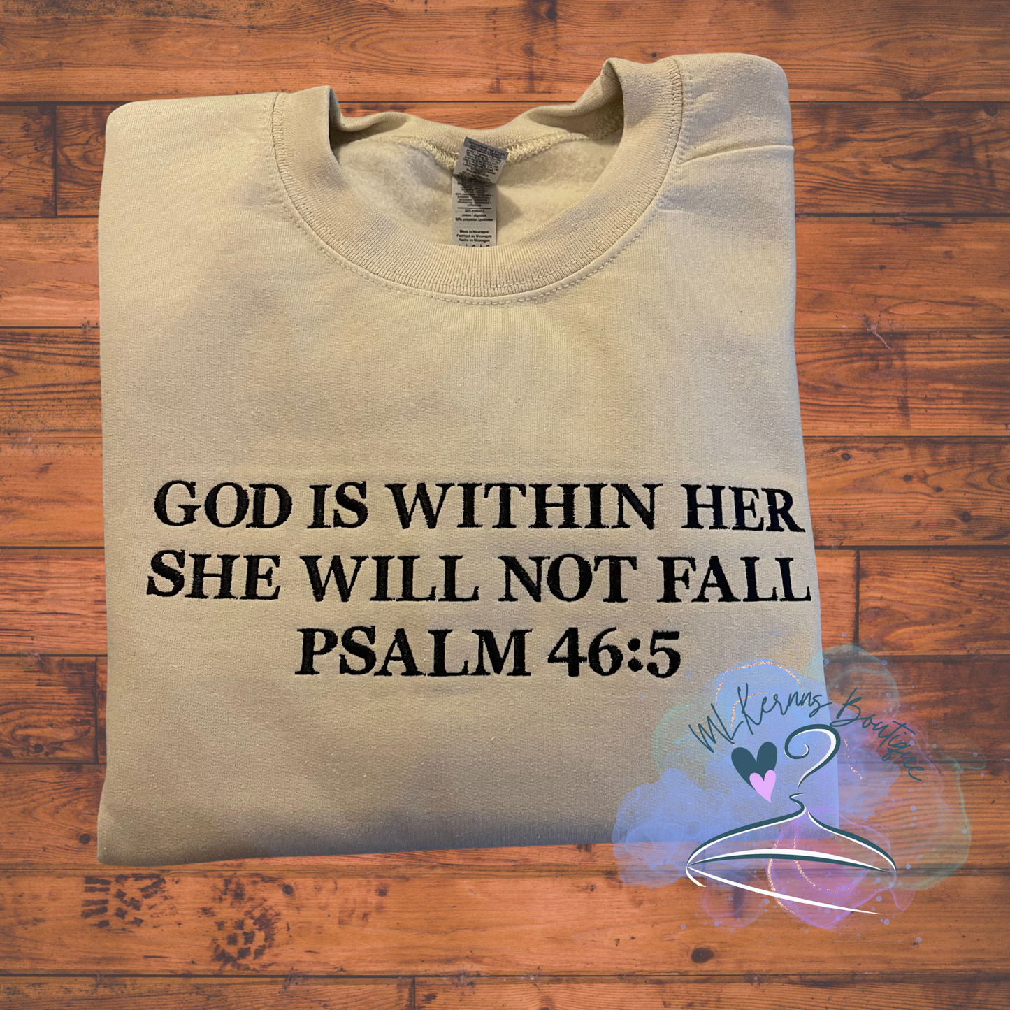God is within her crewneck