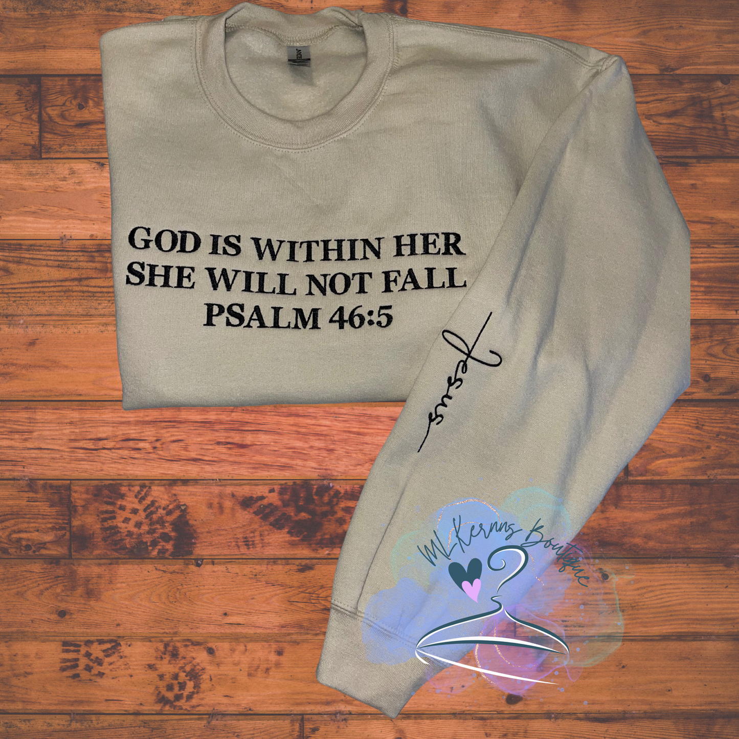 God is within her crewneck