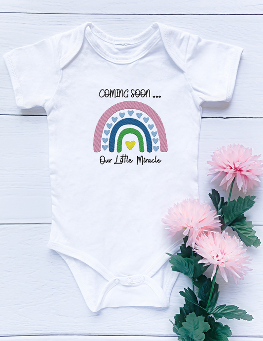 Our Little Miracle Embroidered Onesie