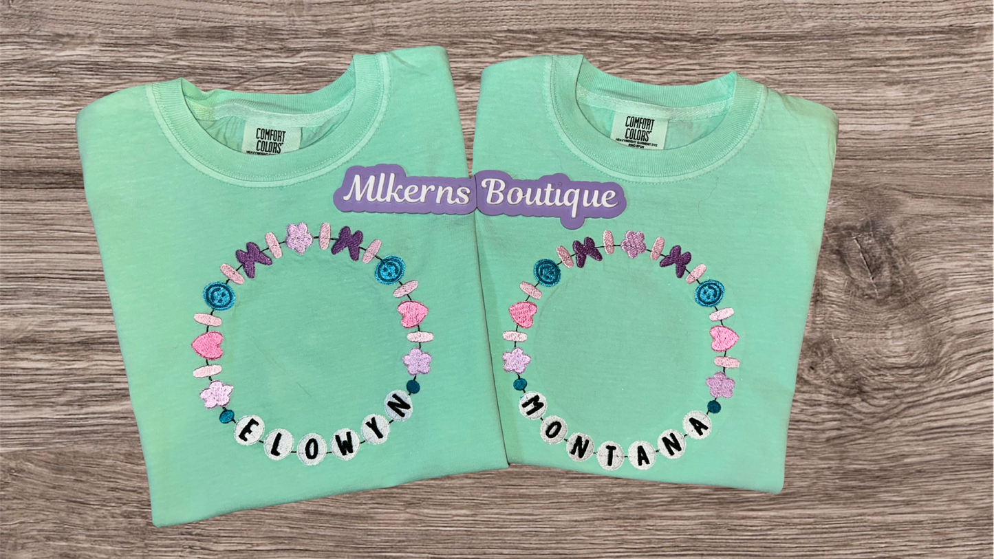 Personalized Friendship Bracelet Youth T Shirt