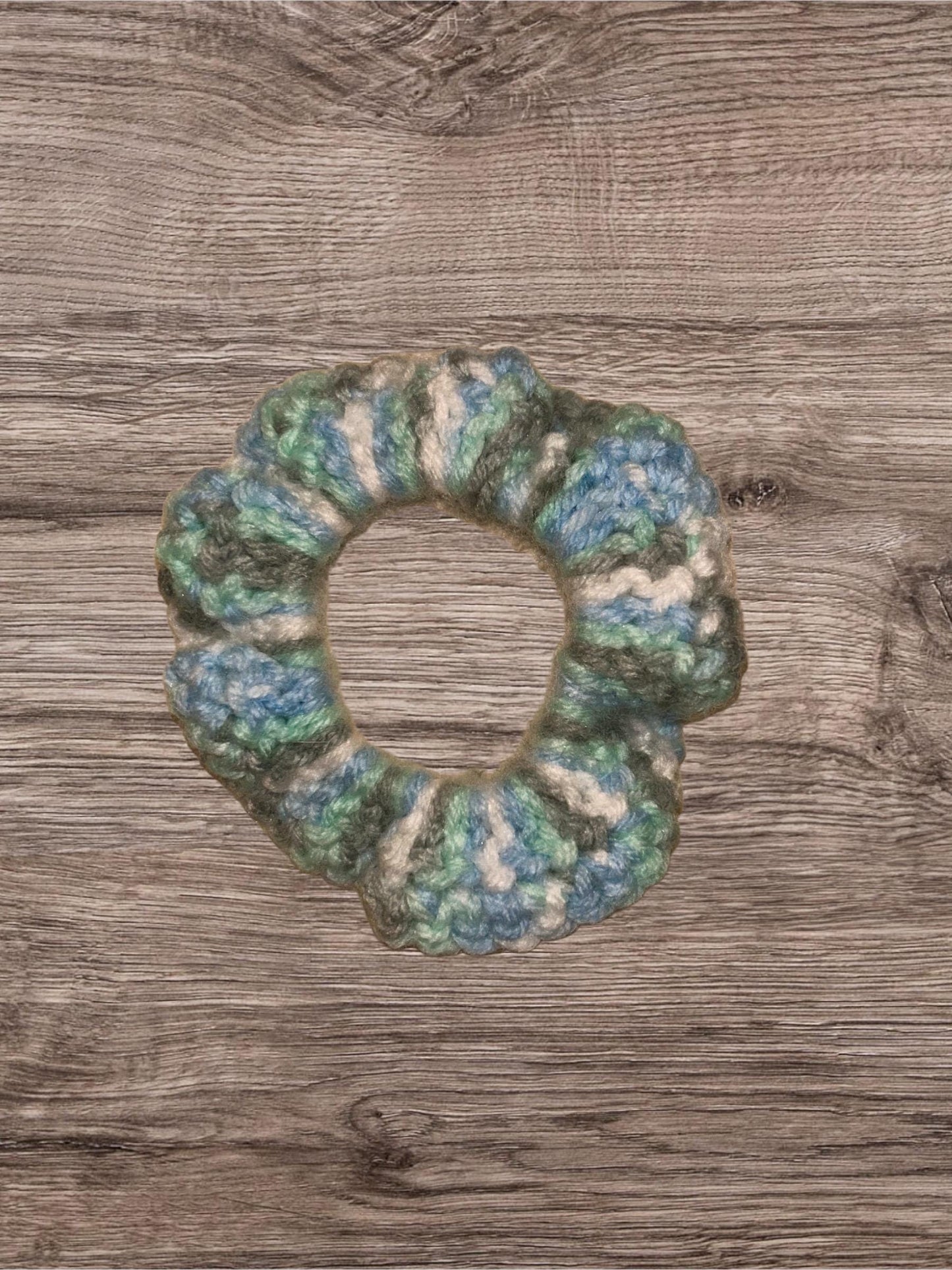 Crocheted hair tie