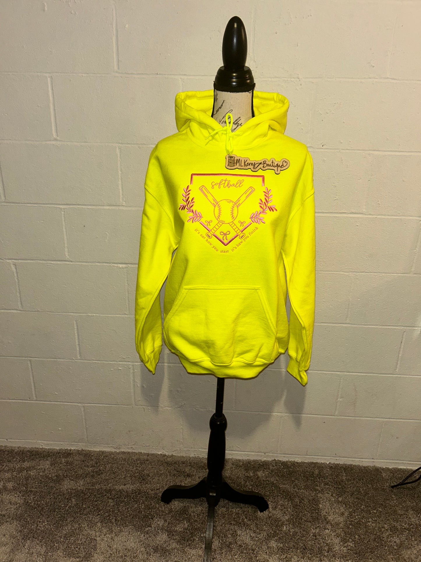It’s how you finish softball hoodie
