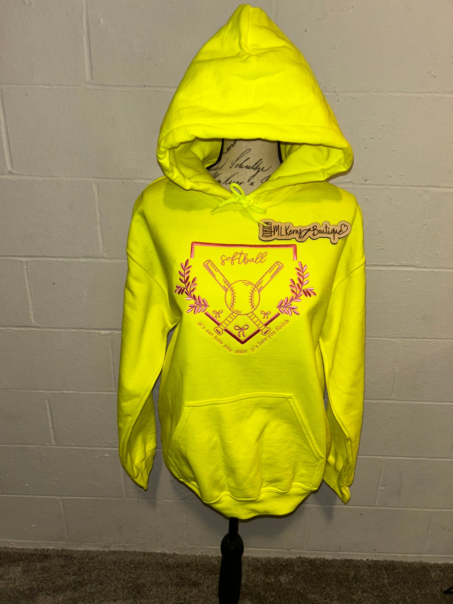 It’s how you finish softball hoodie
