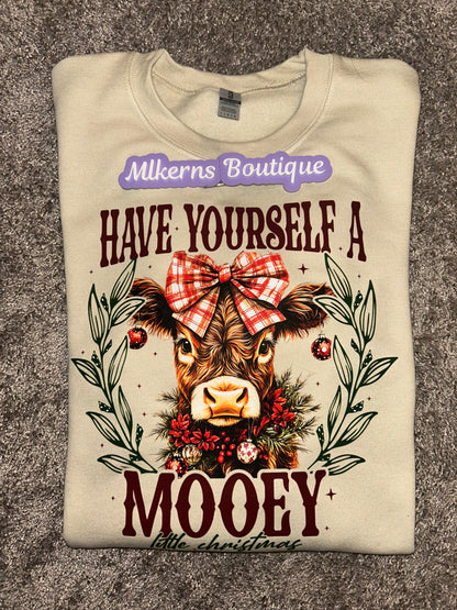 Mooey Christmas crewneck