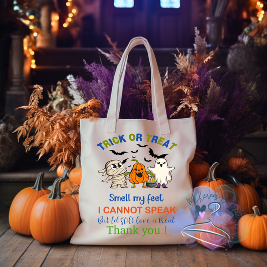 nonverbal Halloween bag