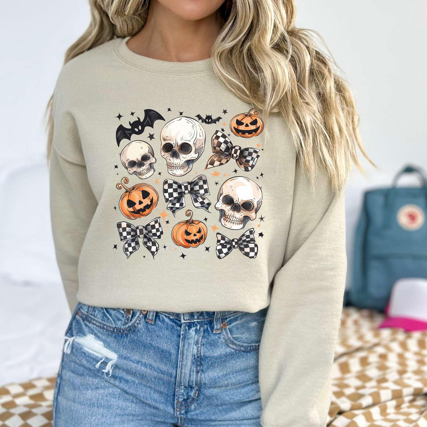 Coquette Bow Halloween crewneck