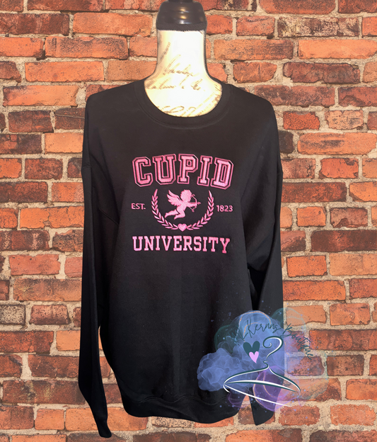 Cupid University Embroidered Sweatshirt