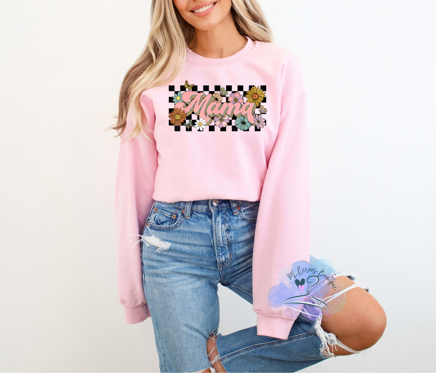 Mama flower sweatshirt