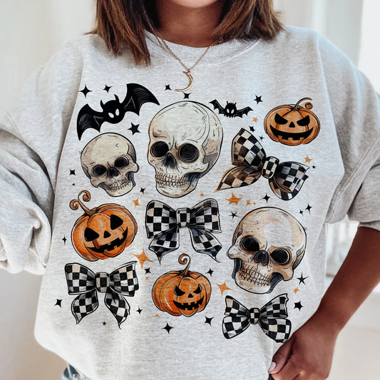 Coquette Bow Halloween crewneck