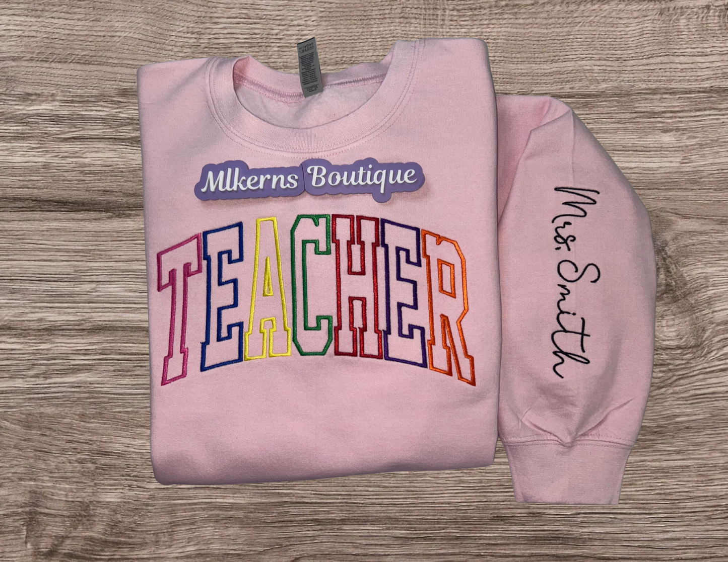 Personalized teacher sweatshirt