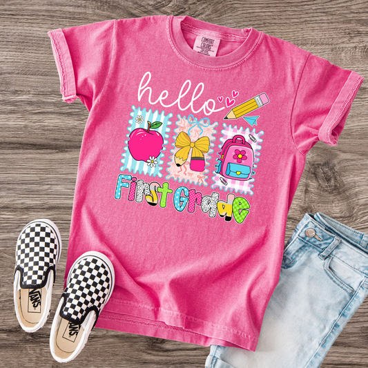 Hello new school year t shirt