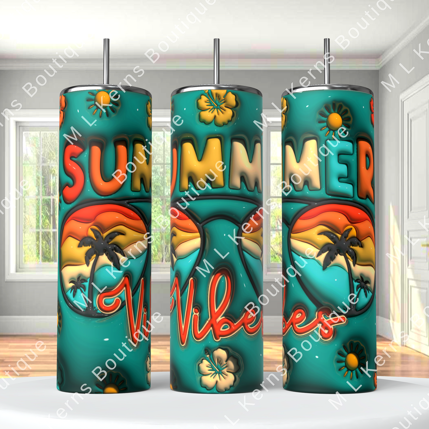 Summer vibes tumbler