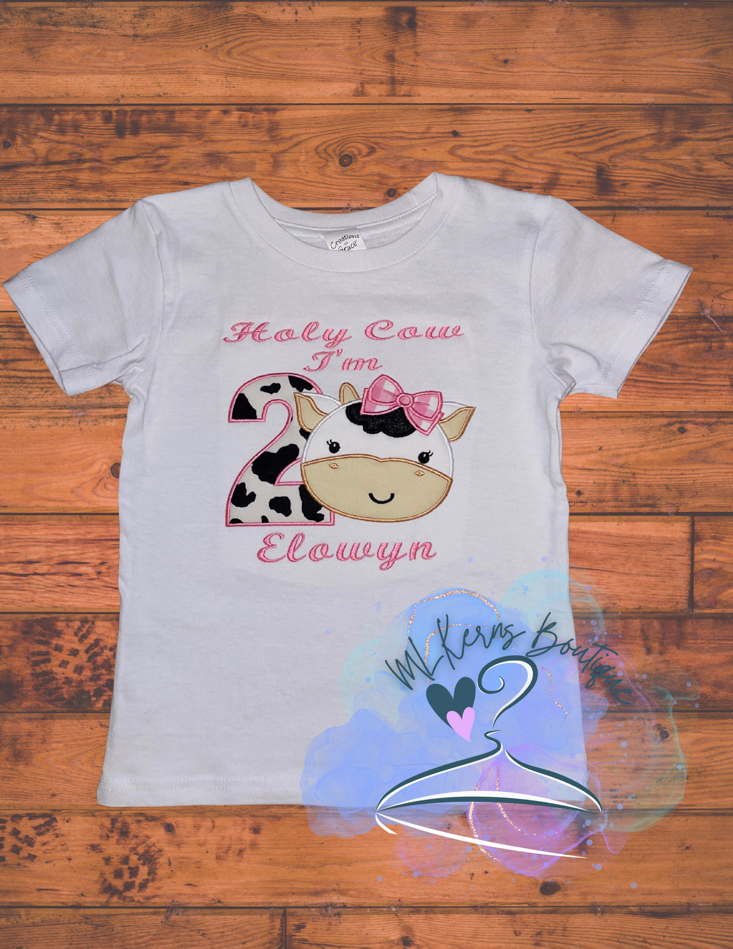 Custom Kids Birthday Embroidery Shirt