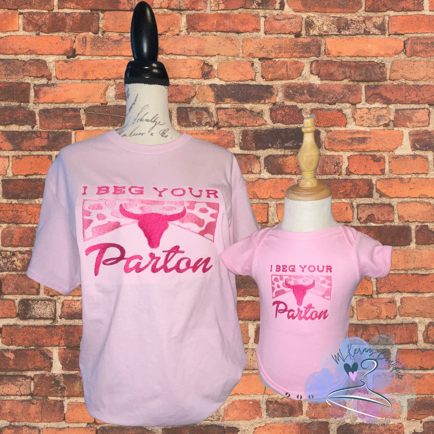 Beg your Parton embroidered adult tee