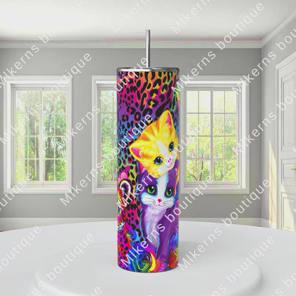 Lisa frank kitty tumbler