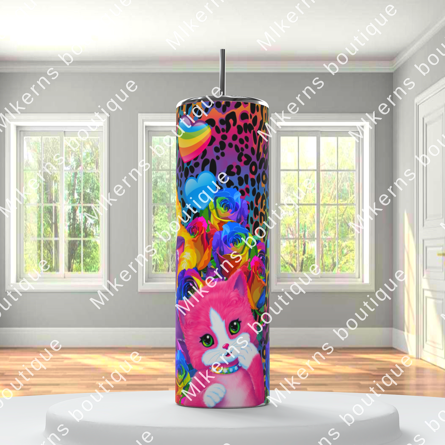 Lisa frank kitty tumbler