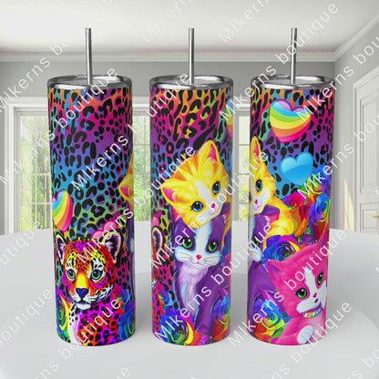 Lisa frank kitty tumbler