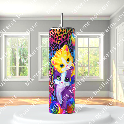 Lisa frank kitty tumbler