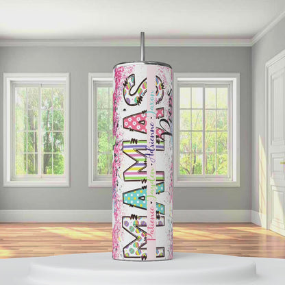 Mamas peeps personalized tumbler