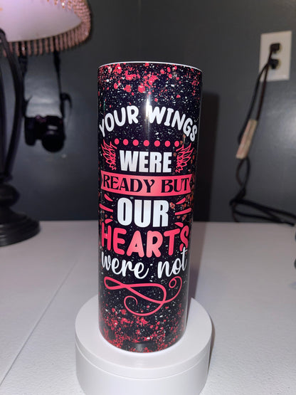 Your Wings custom photo Tumbler